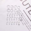 MILACOLATO 28Pcs 20G Nose Rings for Women | 316L Surgical Stainless Steel Nose Rings Hoops | Hypoallergenic L Shaped Nose Rings Studs | Nose Piercing Jewelry for Women Men