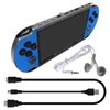 Upgraded New 128Bit Built-in 1000 Games Retro Portable Mini Handheld Video Game Console 8-Bit 5.1 Inch 128Bit Color LCD Kids Color Game Player (Blue)