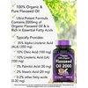 tnvitamins Organic Flaxseed Oil Softgels: 2000 mg x 90 Softgels | High in Omega-3 Fatty Acids | Flaxseed Oil Supplement for Women & Men | Non-GMO