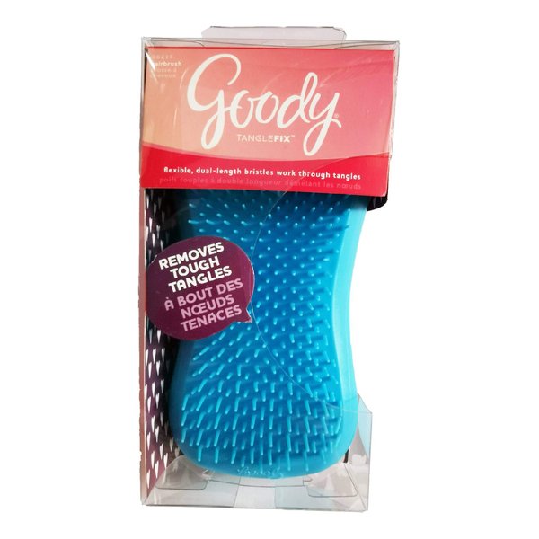 Goody TANGLEFIX Lightweight Tear Free Styling Brush, Dual Size Design (Colors May Vary)