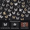 ALGLEA 20PCS Butterfly Nail Charms, 3D Butterfly Charm for Nail Alloy Butterfly Nail Art Charms with Gems and Rhinestones for Nail Design Cute Nail Art Decorations Supplies(White Silver