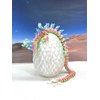 Articulated Cherry Blossom Dragon with Dragon Egg, 3D Printed Dragon Rainbow Cherry Blossom Home Decor Executive Desk Toys,Fidget Toys for Autism/ADHD D060-WE