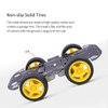 Robot Kit 4WD Robot Car Smart Chassis Kit with 4 TT Motor for UNO R3/Mega 2560/Raspberry Pi/Jetson Nano, Smart Robot Car Chassis DIY Learning Kit