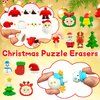 35 PCS Christmas Erasers for Kids Bulk Puzzle Eraser Desk Pets Holiday Erasers for Kids Christmas Gifts Party Favors Classroom Rewards