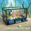 Fish Tank Building Set,Compatible with Lego Aquarium Including Marine Life Animals,Creative Lighting Fish Tank with Submarine Educational Building Toys for Kids 6-12(625Pieces)