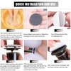 Electric Foot File Callus Remover Professional Foot File Pedicure Tools Adjustable Speed 120pcs Replacement Sandpaper disc Easy to Remove Cutin Dead Skin calluses(Black 120pcs)