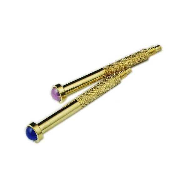 Beauticom Nail Drill Hand Tool Jewel Dangle (2 PCS, GOLD)