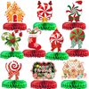 Candy Cane Christmas Party Decorations Christmas Honeycomb Centerpieces Candy Cane Party Supplies for Christmas Party Table Decorations Funny Christmas Party Decorations