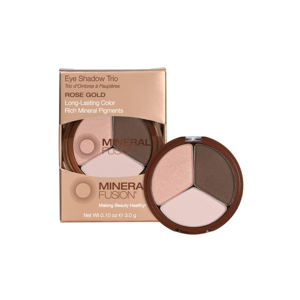 Mineral Fusion Eye Shadow Trio, Rose Gold, 0.1 Ounce