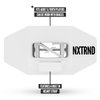 Nxtrnd Two Football Mouth Guard, Football Mouthpiece with Strap, Fits Adult & Youth (White)