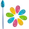 AUEAR, 8 Pack Smile Face Toothbrush Head Cover Cap with Suction Cup Cute Portable Toothbrush Protective Covers Case for Home Travel Outdoor Camping 4 Colors