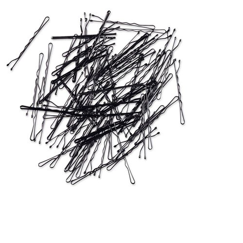 Scunci Hair Bobby Pins with Case, Black, 80-Pieces