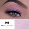 FOCALLURE Glittering Liquid Eyeshadow, Quick-Drying, Crease Resistant, Creates High-Impact Shimmer Diamond Glow Eye Looks, Precise Applicator, 06 Rose Galaxy