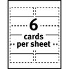 Avery Printable Place Cards with Sure Feed Technology, 1-7/16" x 3-3/4", Textured White, 150 Blank Place Cards for Laser or Inkjet Printers (05011)