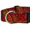 Country Brook Petz - Deluxe Fire Paisley Dog Collar - Paisley Collection with 5 Classy Designs (1 1/2 Inch, Large)