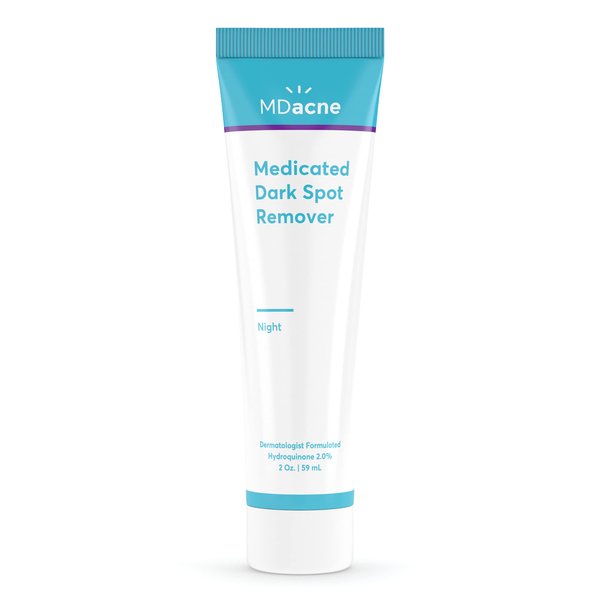 MDacne Dark Spot Remover For Face & Body, 2oz - Improves Skin Brightness, Texture & Tone - Oil-Free for Sensitive & Acne-Prone Skin - AHA & BHA Enhances Skin Radiance - Dermatologist Formulated