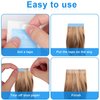 NQEUEPN 240pcs/20 Sheets Hair Extension Tape, Hair Replacement Adhesive Tape Double Sided Hair Extension Tabs Tape in Tape Human Hair Wig Tape Beauty Tools for Hair Extensions(Blue)