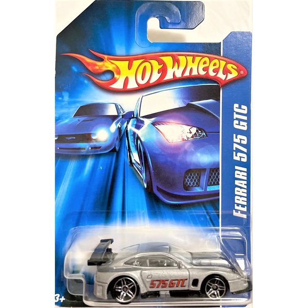 Hot Wheels - 2006 - Ferrari 575 GTC - Silver & Black - #201/223 - Limited Edition - Collectible