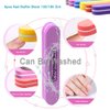Pingispower Nail Files and Buffers, 16PCS Professional Nail File & Nail Buffer Block for Natural & Acrylic Nails, 100/180 & 600/3000 Grit Nail Filer, Dual Sided Washable Reusable Nail Care Tool Set