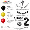 DEAPEICK 134pcs Race Car Balloon Birthday Party Supplies Decorations for Boys - Racing car Theme Party Supplies Happy Birthday Racecar Number Balloons Garland Kit Birthday Party (Arch, 2(TWO FAST))