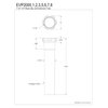 Kingston Brass EVP2007 Century 1-1/2" x 8" Slip Joint Tailpiece Extension Tube, Brushed Brass