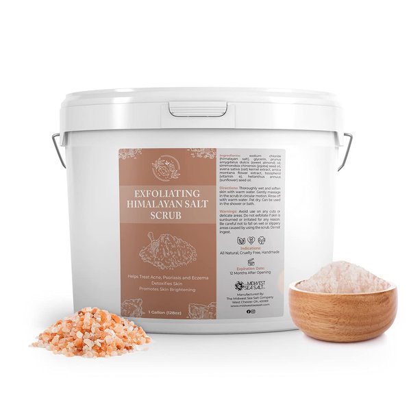 Exfoliating Himalayan Salt Scrub - 128oz - Unscented