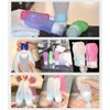 FNSHIP 4 Pack Sucker type Portable Food Grade Squeeze Silicone Liquid Travel Bottles TSA Approved For Shampoo, Conditioner, Lotion, Toiletries, Food condiment(1OZ,White+Blue+Green+Pink)