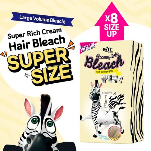 eZn Creamy Hair Bleach Super size Permanent Hair Color Formulated with Marula Seed Oil