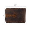 Hide & Drink, Leather Double Edge Safety Razor Head Protective Sheath, Shaving Travel Cover Handmade (Bourbon Brown)