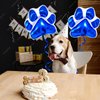 GLASNES Blue Dog Paw Print Balloons Dog Party Balloons Decorations 2Pcs Dog Paw Shaped Foil Balloons for Pets Party Kids Birthday Baby Shower Decorations