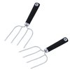 Turkey Lifter Forks Set of 2 Stainless Steel Turkey Lifters with Non-Slip Handle Turkey and Poultry Lifters Turkey Claws Carving Fork