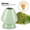 Maxmartt Chasen Stand,1Pc Matcha Whisk Stand Ceramic Holder for Bamboo Matcha Chasen for Tea Set Accessories(Green)