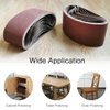3x21 3 x 21 Inch Sanding Belt Pack 3-Inch x 21-Inch,12 Pcs(4 Each of 80 120 150 Grits) Aluminum Oxide for Sander