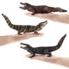 Fantarea 3 PCS Simulation Realistic Wild Life Jungle Animal Figures Model Figurines Crocodile Alligator Party Favors Desktop Decoration Playset Toys for 5 6 7 8 Years Boys Girls Toddler