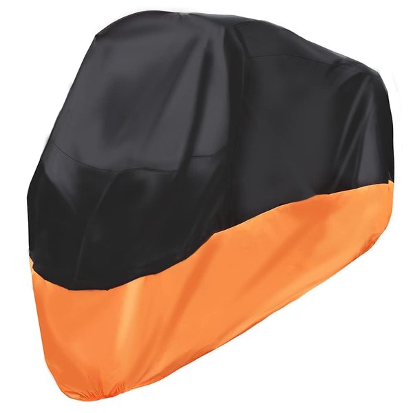 Wrypun Motorcycle Cover Waterproof for Harley Davidson Street Glide Touring XXXL Orange