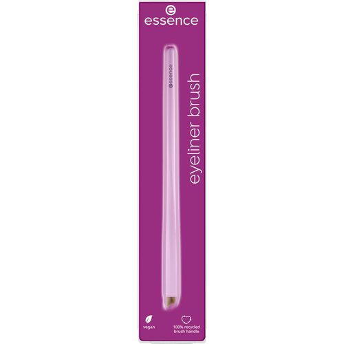 essence | Eyeliner Brush | Angled, Soft Bristles for Precision Gel, Cream, & Powder Eye Makeup | Vegan & Cruelty Free Beauty