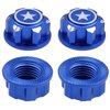 FriHobby 17mm Wheel Nuts and Wrench & M4 Lock Nuts with Small Cross Hex Wrench for Traxxas Arrma Axial Tamiya Redcat Losi HPI HSP 1/8 1/10 1/12 1/14 RC Crawler Car Truck Buggy (Color A)