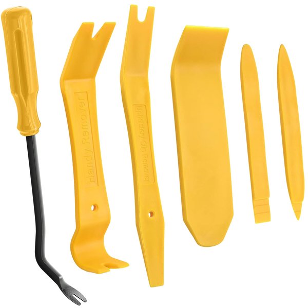 AXELECT 6 Pack Trim Removal Tool Kit, Car Panel Door Audio Trim Tool Kit, Auto Clip Fastener Remover Pry Tools Set