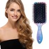 Hair Brush and 2 Scrunchies Set Inspired Detangling Brush and Hair Ties,Detangler Brush with Soft & Flexible Bristles for All Hair Types for Women & Girls (pink)