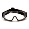 Pyramex Safety Products Low Profile Chemical Splash Goggles, Clear Anti-Fog Lens