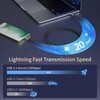 USB C to USB C Cable 3.3FT, USB C 3.2 Gen 2 Cable 20Gbps High Speed Data Transfer, 4K USB C to USB C Monitor Cable 100W Charging,for iPhone 15 Pro plus,iPad Pro 13,MacBook Pro/Air,Dell,LG,ARZOPA,KYY