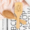 Personalized Bamboo Brushes for Women Custom Name Hair Brush Bridesmaid Hairbrush Detangling Brush For Curly Hair Thick Hair Birthday Gift for Wife Mom Grandma Friends Sister Her