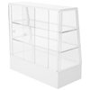 Toyvian Dollhouse Cake Cabinet Display Shelves Ornament Display Cabinet Kitchen Cabinets Decor Display Shelf Furniture Models Mini Cake Cabinet Small Cabinet Food Plastic White
