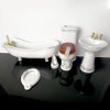 BESTLEE 1:12 Miniature Dollhouse Furniture Kit for Bathroom