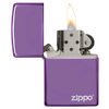 Zippo Lighter - Personalized Custom Message Engrave on Classic with Zippo Logo Windproof Lighter (Abyss 24747ZL)
