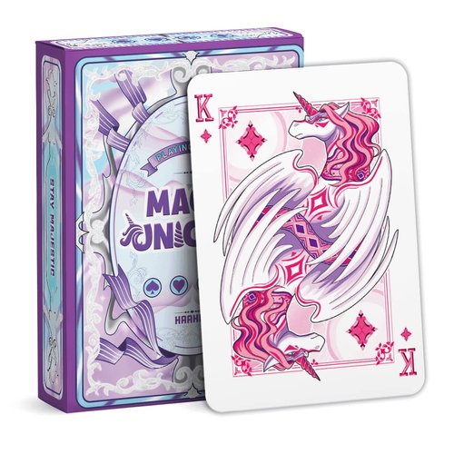 Magic Unicorn Playing Cards Cute Animal Themed Card Friends Family Board Games