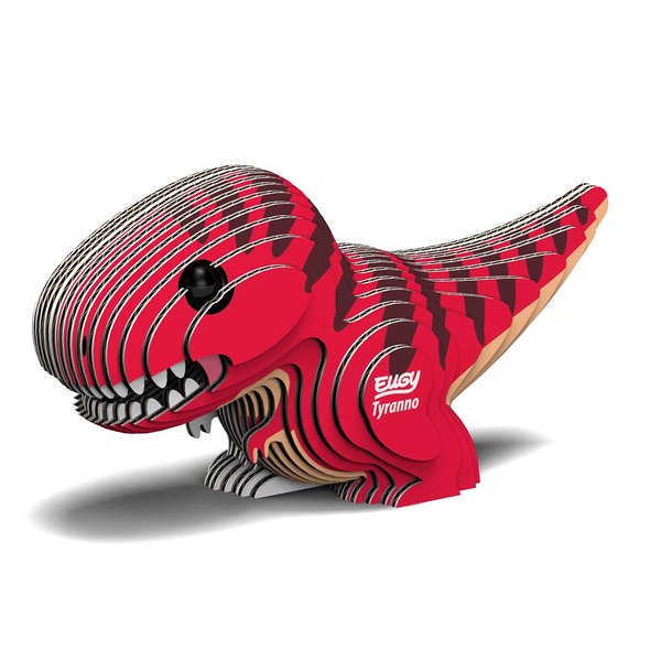 Eugy Tyrannosaurus Rex Dinosaur 3D Puzzle, 22 Piece Eco-Friendly Educational Toy Puzzles for Boys, Girls & Kids Ages 6+