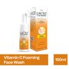 Lacto Calamine Vitamin C Foaming Face wash| Brightens skin & control blackheads & whiteheads| With Built-in foaming Brush|Sulphate free face wash| Paraben Free| 150 ml x Pack of 1
