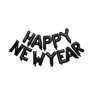 Black Happy New Year Balloons 2025, 16 Inch 2025 Balloons Numbers, New Years Eve Party Supplies 2025, NYE Decorations 2025, Happy New Year Decorations 2025 Black