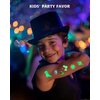 Gibaniza Glow Temporary Tattoos for Kids,12 Sheet Luminous Tattoo Sticker Pack with Mermaid,Dinosaur,Space,Pirate Designs - Boys & Girls Glow Party Favors Supplies